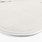 Scorpio Zodiac Star Constellation Line Art White Bath Mat Gallery Image 3