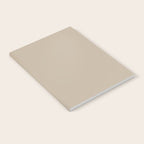 Oat Beige Solid Color Notebook Gallery Image 2