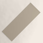 Oat Beige Solid Color Yoga Mat Gallery Image 1