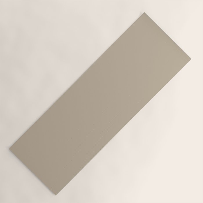 Oat Beige Solid Color Yoga Mat Gallery Image 1