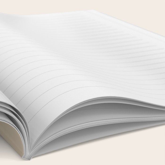 Oat Beige Solid Color Notebook Gallery Image 2