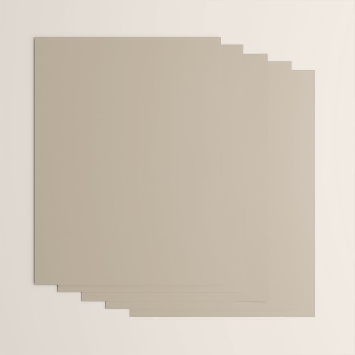 Oat Beige Solid Color Wrapping Paper Gallery Image 3