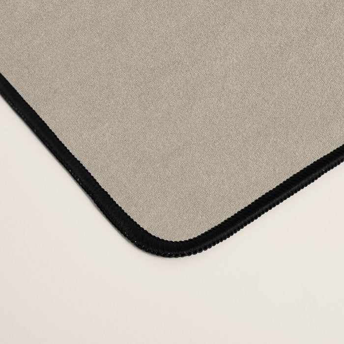 Oat Beige Solid Color Desk Mat Gallery Image 4