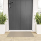 Oat Beige Solid Color Welcome Mat Gallery Image 3