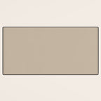 Oat Beige Solid Color Desk Mat Gallery Image 3