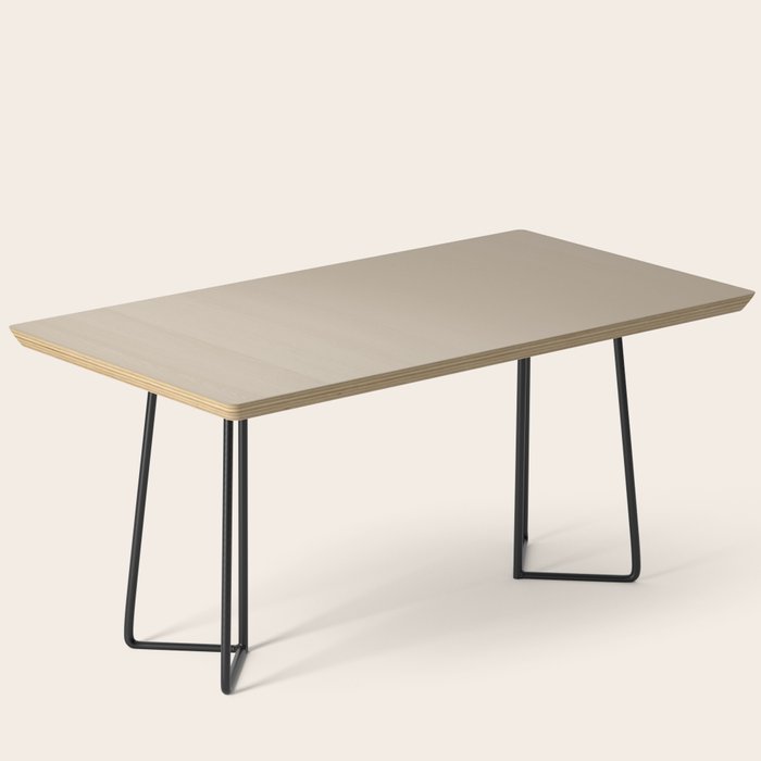 Oat Beige Solid Color Coffee Table Gallery Image 1