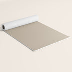 Oat Beige Solid Color Yoga Mat Gallery Image 2
