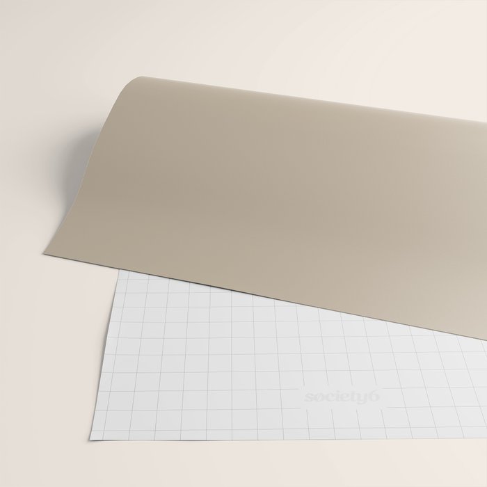 Oat Beige Solid Color Wrapping Paper Gallery Image 2