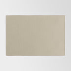 Oat Beige Solid Color Rug Gallery Image 2