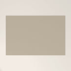 Oat Beige Solid Color Welcome Mat Gallery Image 1