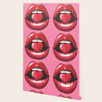 Red Lips with Heart Wallpaper Gallery Image 2
