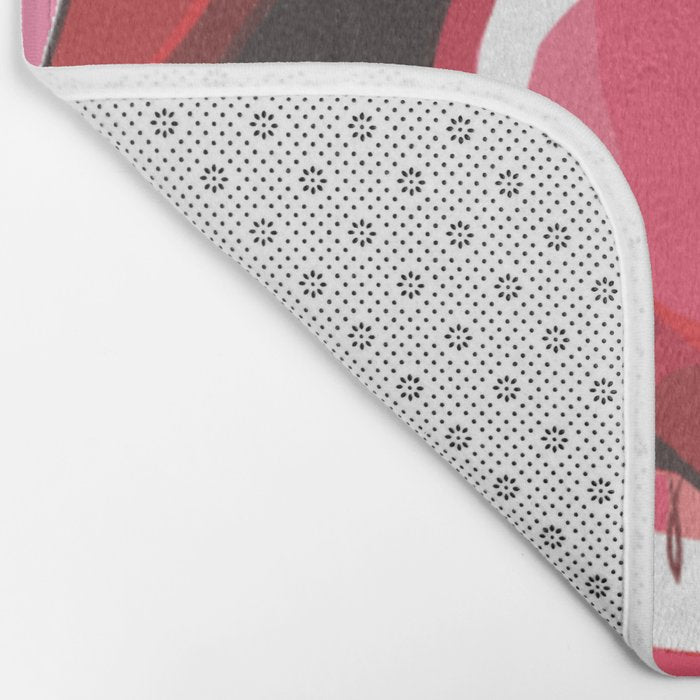 Red Lips with Heart Bath Mat Gallery Image 2