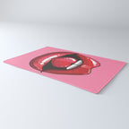 Red Lips with Heart Rug Gallery Image 3