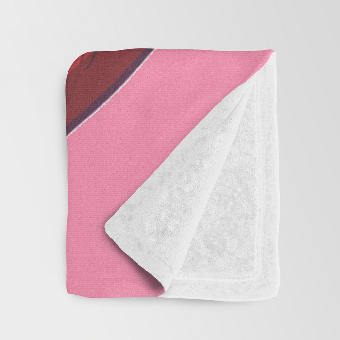 Red Lips with Heart Throw Blanket Gallery Image 3