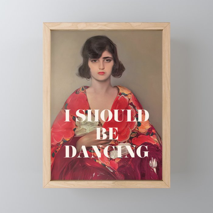 I Should Be Dancing Mini Art Print Gallery Image 1