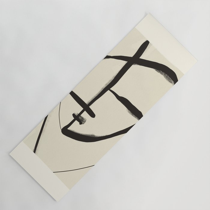 Modern Abstract Art Face 18 Yoga Mat Gallery Image 1