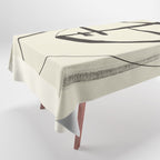 Modern Abstract Art Face 18 Tablecloth Gallery Image 1