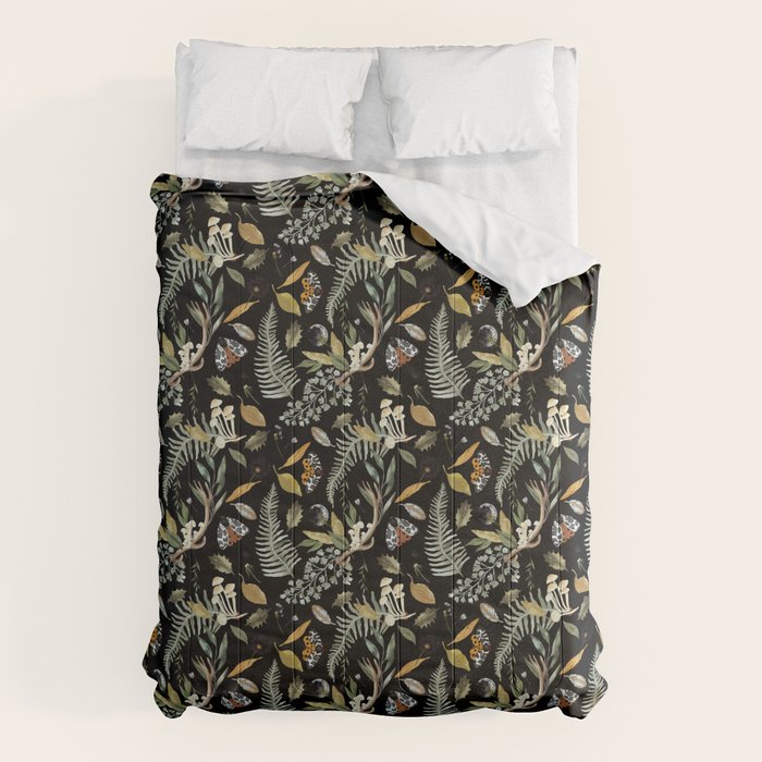 Moths Mystical Woodland D Comforter Gallery Image 6