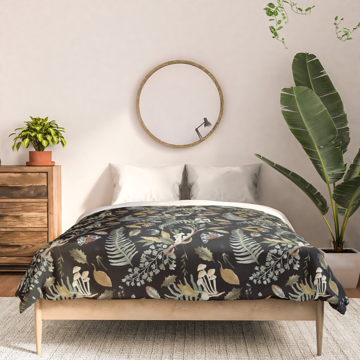 Moths Mystical Woodland D Comforter Gallery Image 3