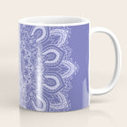 Elegant Periwinkle Purple Blue Boho Mandala Coffee Mug Gallery Image 1