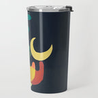Rabbit and crescent moon Travel Mug Gallery Image 2