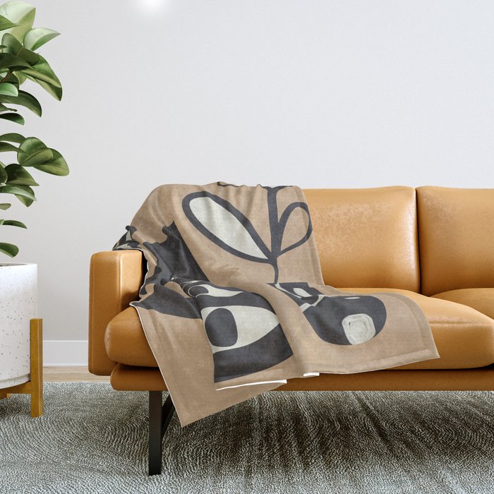 Surreal Flora 1 Throw Blanket Gallery Image 1