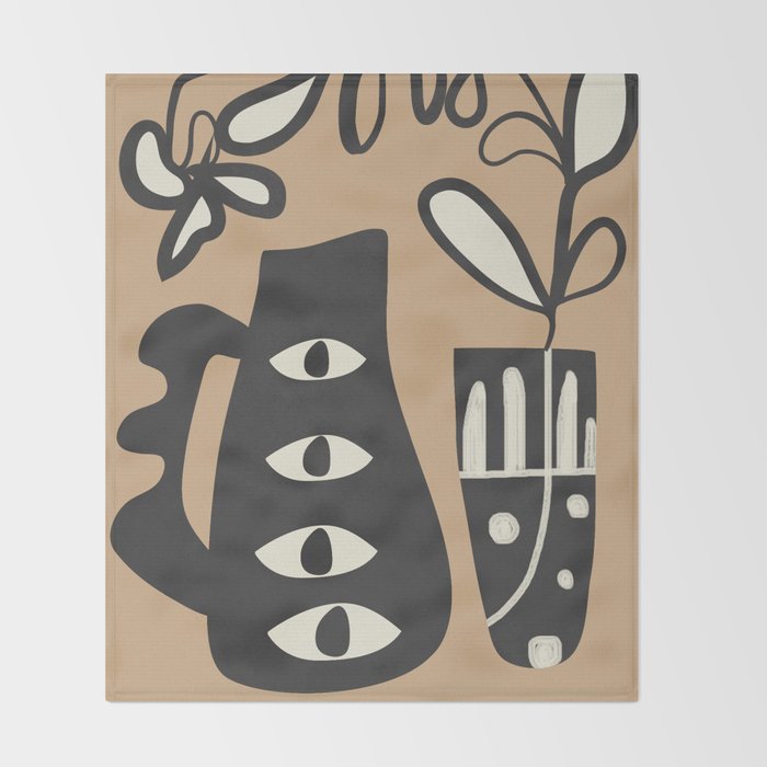 Surreal Flora 1 Throw Blanket Gallery Image 2