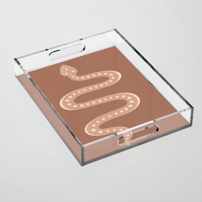 Minimal Snake - Neutral Rose Acrylic Tray Gallery Image 1