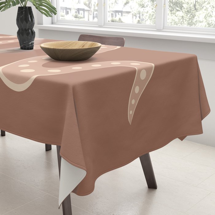 Minimal Snake - Neutral Rose Tablecloth Gallery Image 3