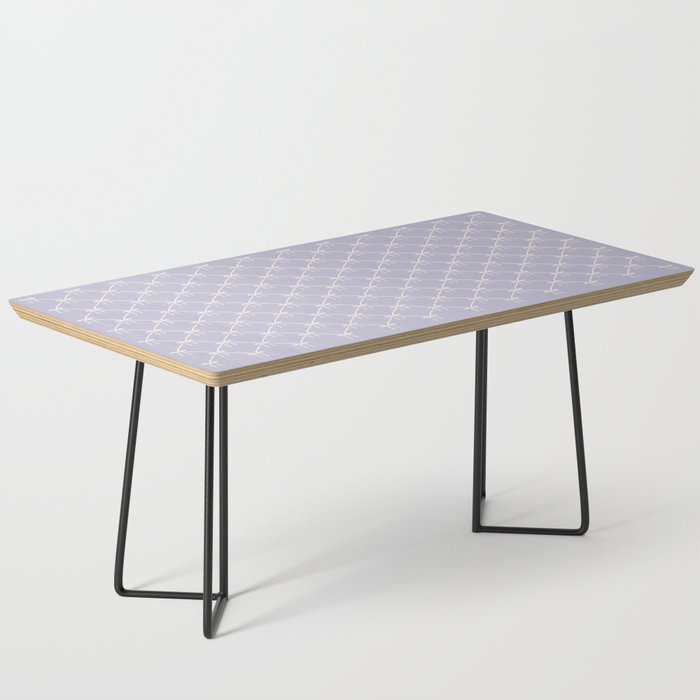 Bows & Ribbons Pattern XXXIV Pastel Lavender Purple  Coffee Table Gallery Image 1