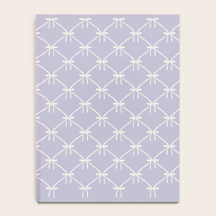 Bows & Ribbons Pattern XXXIV Pastel Lavender Purple  Notebook Gallery Image 4