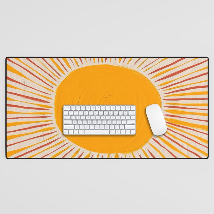 Retro Sunrise Desk Mat Gallery Image 1