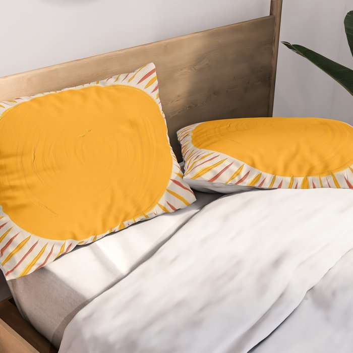 Retro Sunrise Pillow Sham Gallery Image 2