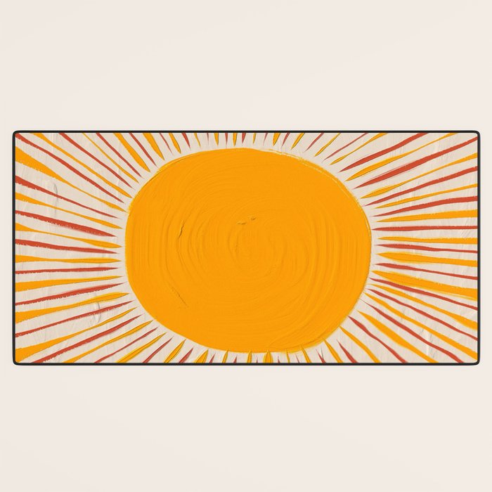 Retro Sunrise Desk Mat Gallery Image 3