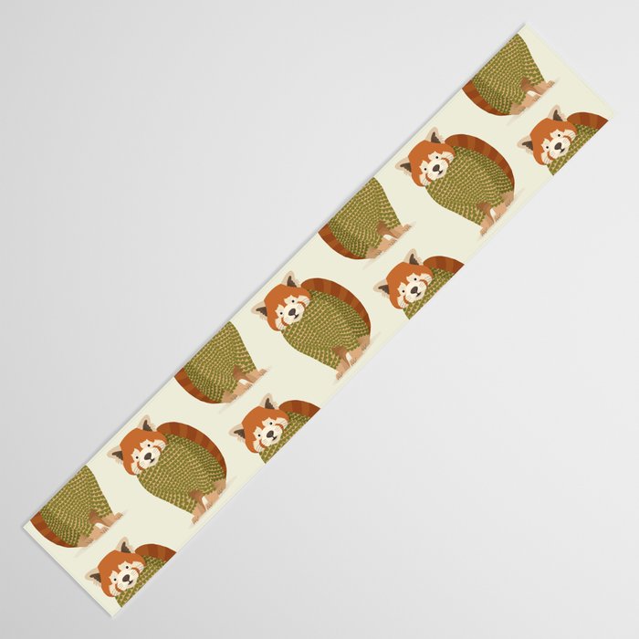 Whimsical Red Panda Table Runner Gallery Image 3