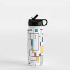 New Mondrian Design Water Bottle Gallery Image 1
