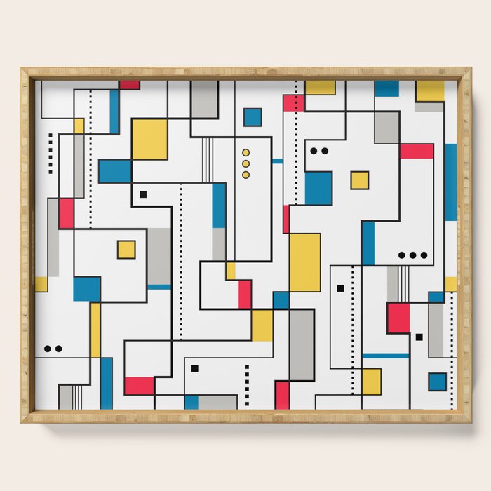 New Mondrian Design Serving Tray Gallery Image 1