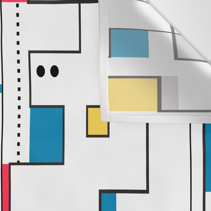 New Mondrian Design Wall Tapestry Gallery Image 3