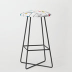 New Mondrian Design Stool Gallery Image 1