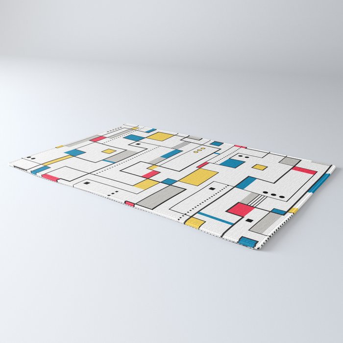 New Mondrian Design Rug Gallery Image 3