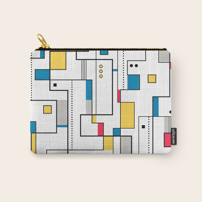 New Mondrian Design Carry All Pouch Gallery Image 1