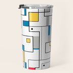 New Mondrian Design Travel Mug Gallery Image 3