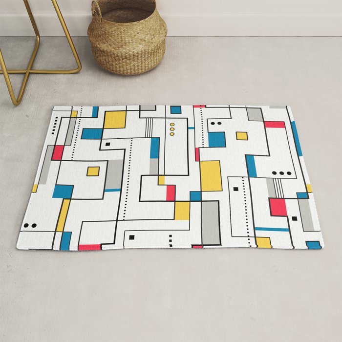 New Mondrian Design Rug Gallery Image 1