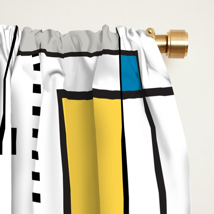 New Mondrian Design Window Curtain Gallery Image 2