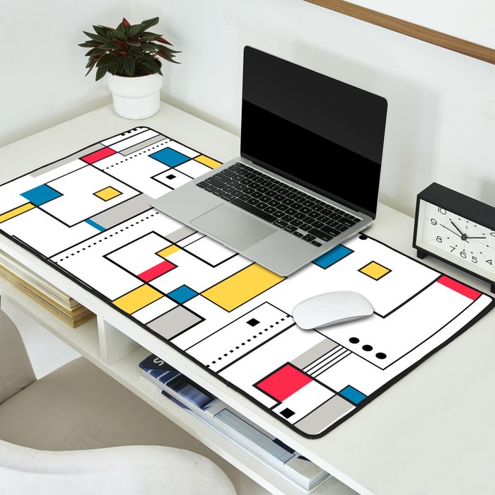 New Mondrian Design Desk Mat Gallery Image 2