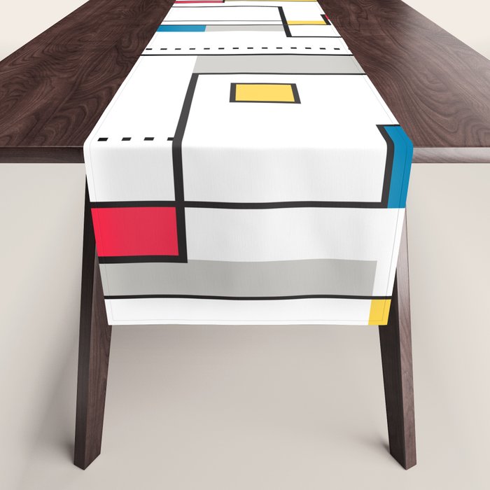 New Mondrian Design Table Runner Gallery Image 1