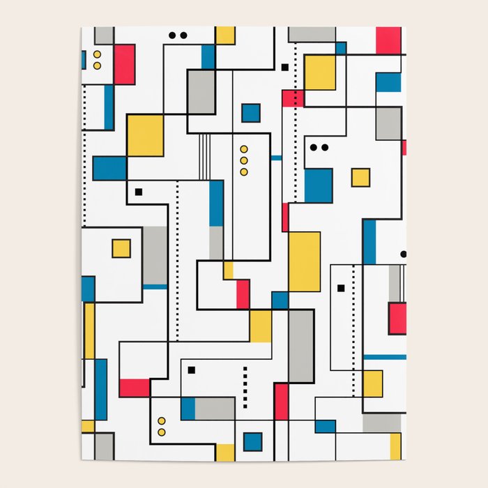 New Mondrian Design Poster Gallery Image 1