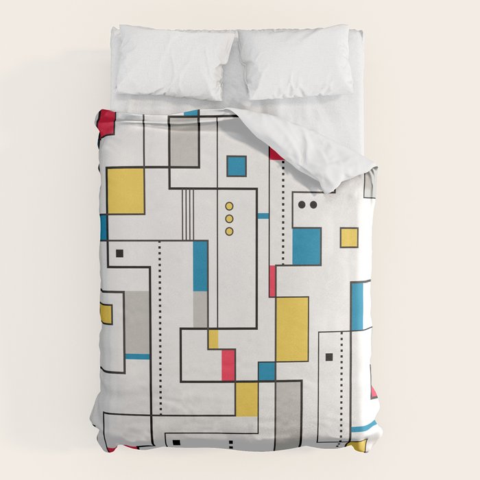 New Mondrian Design Duvet Cover Gallery Image 6