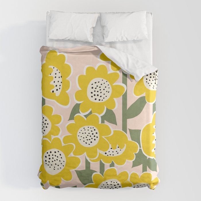 Sunny Flowers #2 Duvet Cover Gallery Image 6