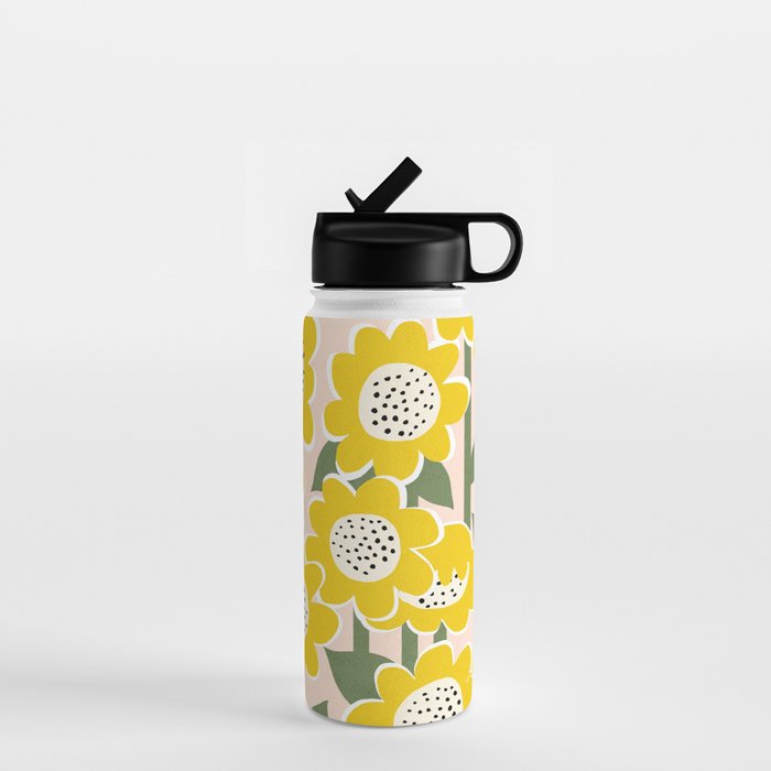 Sunny Flowers #2 Water Bottle Gallery Image 1